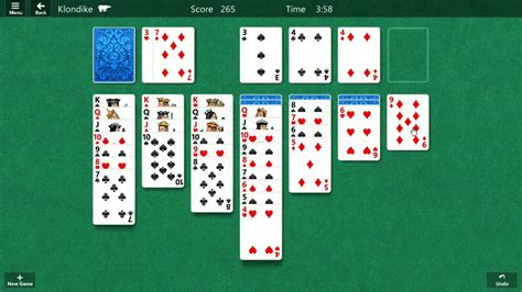 klondike free solitaire from microsoft.